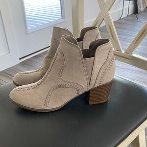 Indigo Taupe Ankle Booties